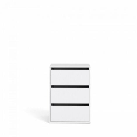 Cassettiera interna per armadi 51 cm tre cassetti finitura Bianco opaco  Bianco