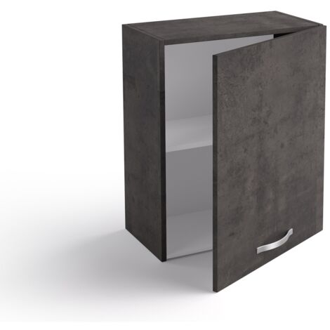 Pensile cucina 60x33x72 cm in legno color lava con un’anta - Massa