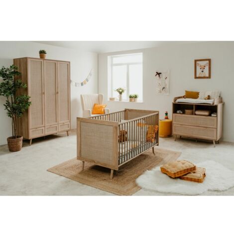 Culla per bambini 144x76 cm rovere chiaro - Agrigento