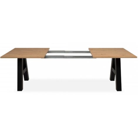 Armadio 2 Ante Trondheim, Legno Derivato, Rovere Artigianale E Nero, 99,1x209x60,3 Cm, Con Ripiani E Asta Appendiabiti, Ante Ammortizzate - 3