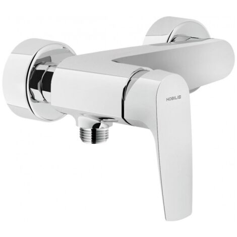 NOBILI NOBI Miscelatore Rubinetto Monocomando Esterno Doccia, Finitura Cromo NB84130CR