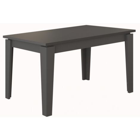 Tavolo da pranzo allungabile 140 x 80 cm grigio antracite - Amsterdam