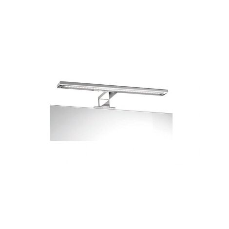 Mobile bagno a terra 80 cm rovere chiaro e bianco lucido con specchio e lavabo - California - Standard
