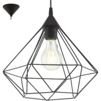Lampada a sospensione 32 5 cm x H 110 cm in metallo color nero 220-240 V IP20 - Eglo Tarbes