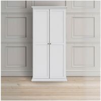 Armadio 96x200H cm Bianco opaco con due ante  Bianco
