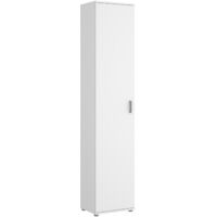 Armadio multiuso 39x190h cm con un'anta bianco opaco - Marte