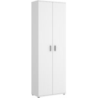 Armadio multiuso 61x190h cm con due ante bianco opaco - Marte