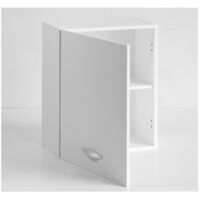 Pensile cucina 60x32xH72 in legno Bianco frassinato Bianco