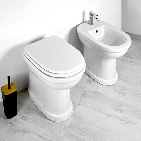 Sanitari Bagno H50 Anziani Disabili Terza Età SENIOR (WC + BIDET+ COPRIWATER)