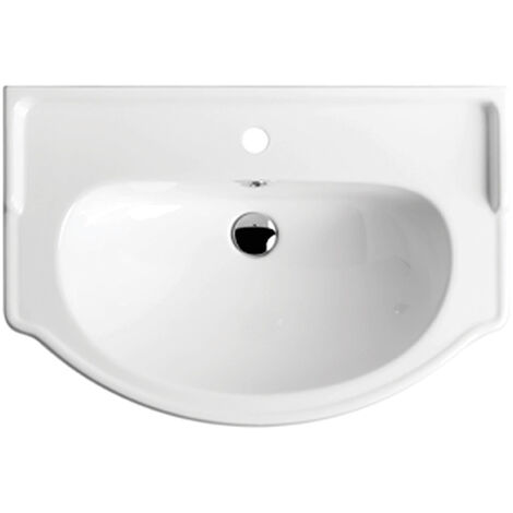 Lavabo bagno per mobile consolle 61 semincasso ceramica profondità 50