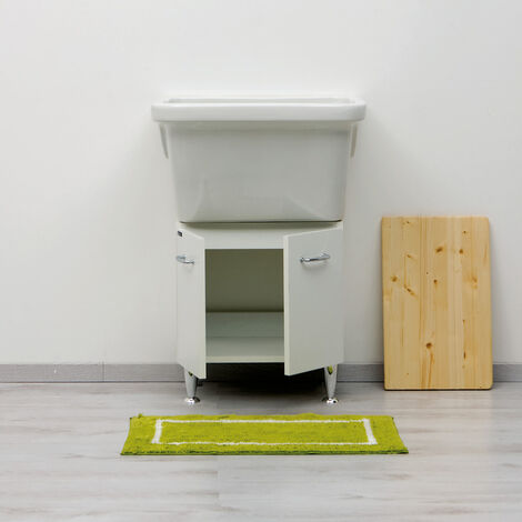 Vasca lavatoio 60x50 Lipari in ceramica (CERAMICA + MOBILE + ASSE)