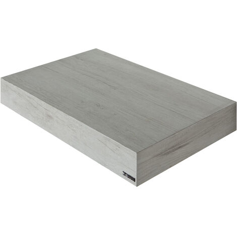 Mensola per lavabo bagno da appoggio 120x46 in legno profondità 46 cm KLARA con staffe