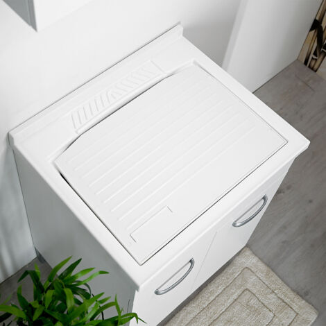 Mobile Lavatoio DOMINA PLUS 60x50 con Vasca in PP e Asse di Lavaggio