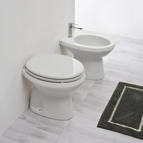 Sanitari bagno a terra CLASSIC 49x39 Economici (WC + BIDET + COPRIWATER)