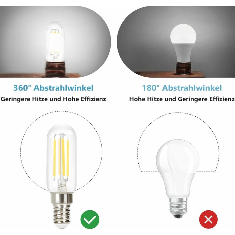 Ampoule LED E14 pour Réfrigérateur,Blanc Froid 6000K,250LM, 25W  équivalente,pour Frigo,Lustre Cristal,Lampes à Sel,Lampes de,Machine a  Coudre,Nuit Non Dimable : : Luminaires et Éclairage