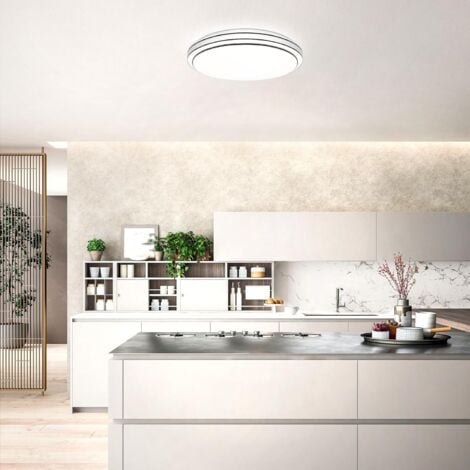 ZMH Plafonnier LED Chambre à coucher - 23W Lampe de chambre à coucher Dimmable avec télécommande Ø27cm Lampe de couloir Ciel étoilé Rond Plafonnier Lampe de cuisine Moderne pour salon couloir cuisine