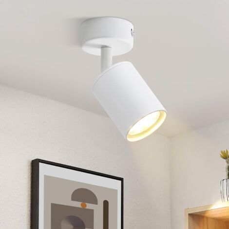 ZMH Spot plafond, plafonnier - 1 lumière - GU10 - L 135 mm - blanc - Moderne - éclairage intérieur - Salon I Chambre I Cuisine I Salle à manger  - sans ampoules (1/5)