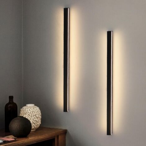 Lot De 2 Lampes Murales LED Sans Fil RGB - Magnétiques, Rechargeables (5200 MAh) Avec Télécommande Tactile - Bois