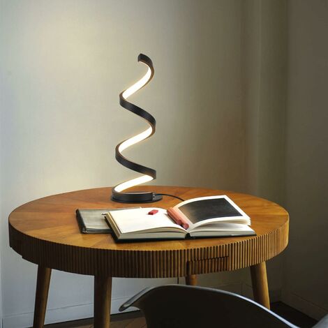 Lampe Spirale Noir Hauteur 12 Cm - Chandelier Bougeoir En Fer MaMeMi