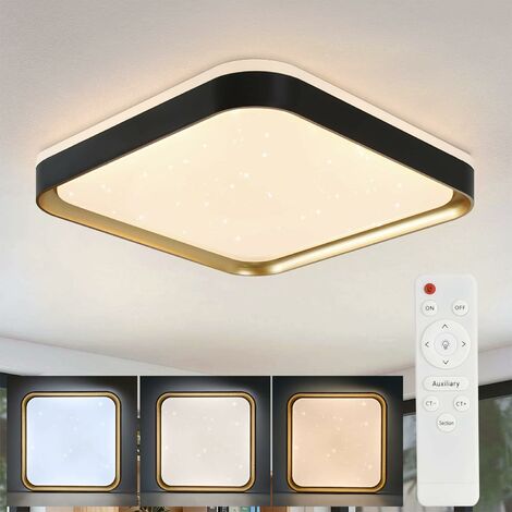 ZMH Plafonnier LED plafonnier dimmable salon - 32W lampe de couloir 30cm lampe de salon ciel étoilé moderne avec télécommande lampe de cuisine en