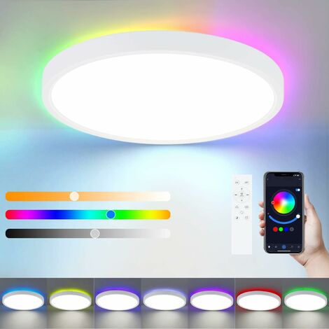 2800 LM 36W LED Plafonnier Bluetooth Changement De Couleur Plafonnier Ip44