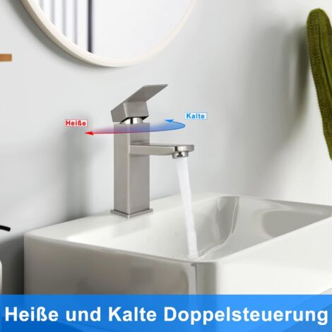 Zmh Robinet Salle De Bain Lavabo Robinet Haute Pression Eau Chaude Et