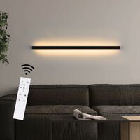 ZMH – Applique murale led dimmable 100cm 15W – lumière noire pour couloir, salon, chambre – intensité variable 3000-6500K – installation facile