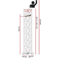 Echafaudage M5 ITALY (Hauteur de travail 11,80 m)
