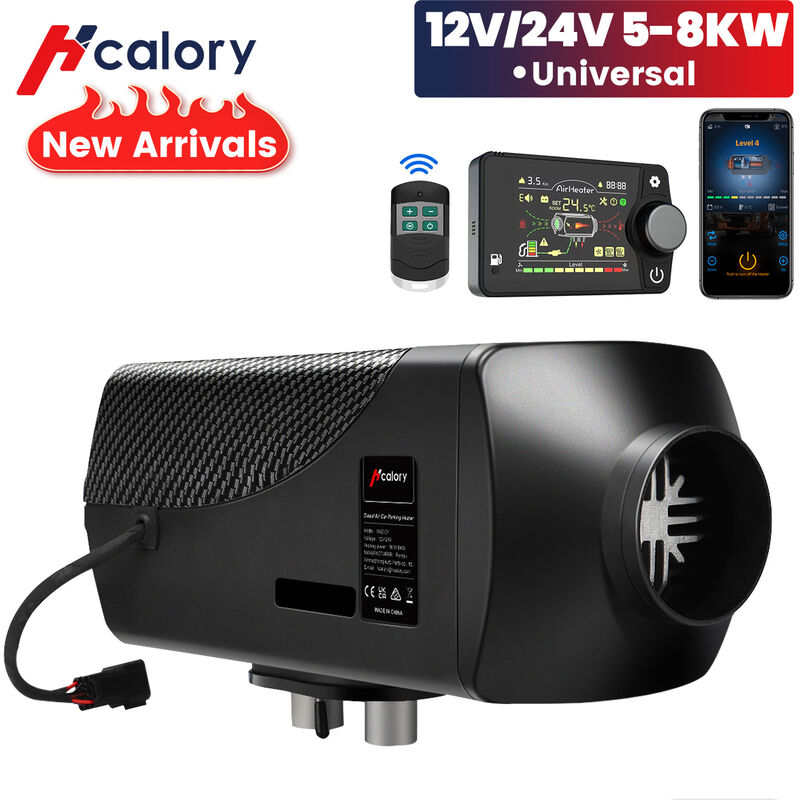 Hcalory – puissant chauffage diesel voiture 12v 5-8kw chauffage