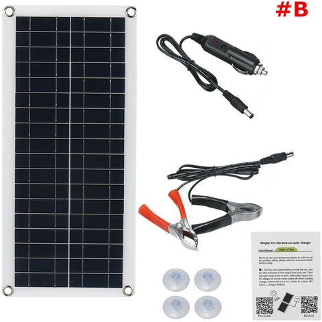 Portable Panneau Solaire 100W 12V Kit de Panneau Solaire voiture van camping car Drip Stream chargeur de batterie