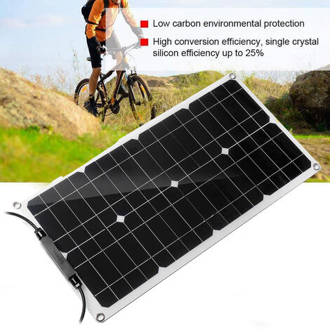 Portable Panneau Solaire 100W 12V Kit de Panneau Solaire voiture van camping car Drip Stream chargeur de batterie