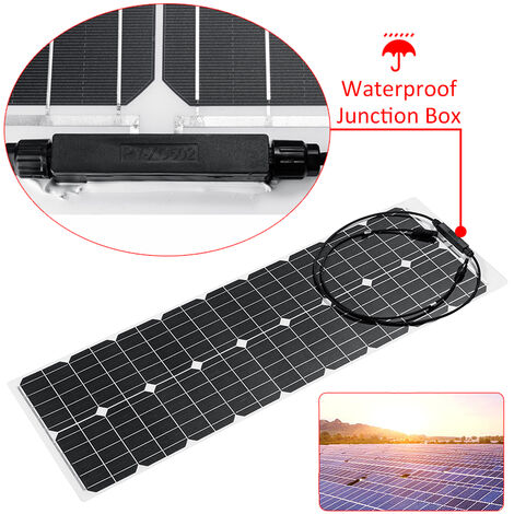 Panneau solaire flexible monocristallin 350W 18.5V imperméable