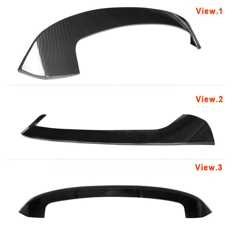 Nero lucido Per BMW Serie 1 F20 F21 Ala Posteriore Lip Trim Sticker Car  Rear Spoiler