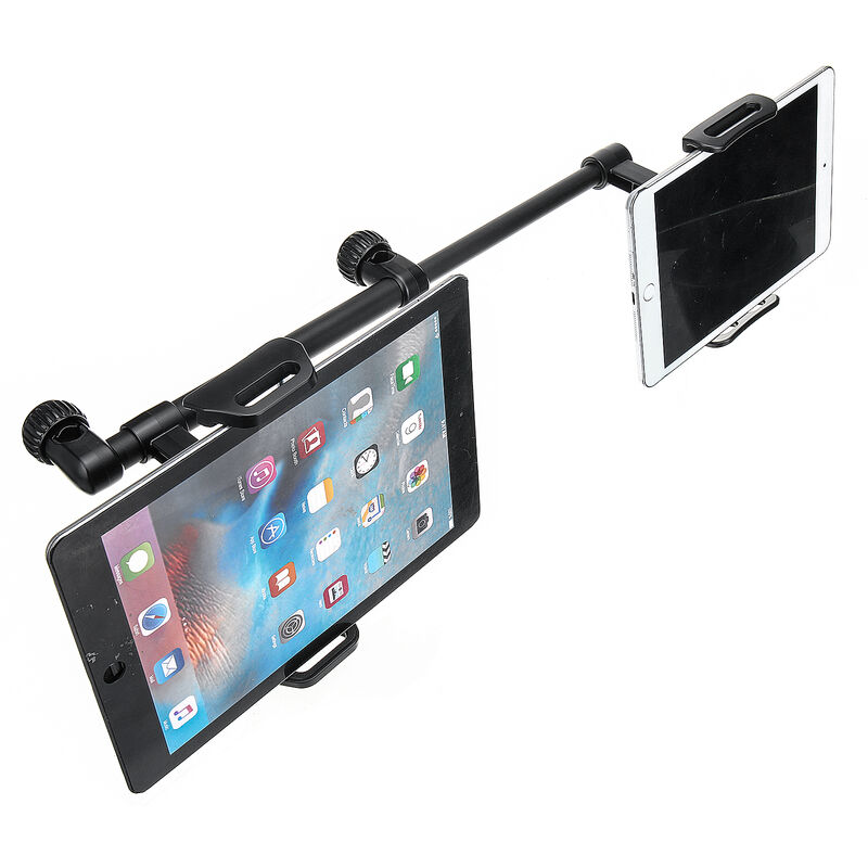 SAWAKE Multifunzionale Telescopico Allungabile Doppio Supporto per Tablet  per Cellulare Supporto per Auto Poggiatesta Hasaki