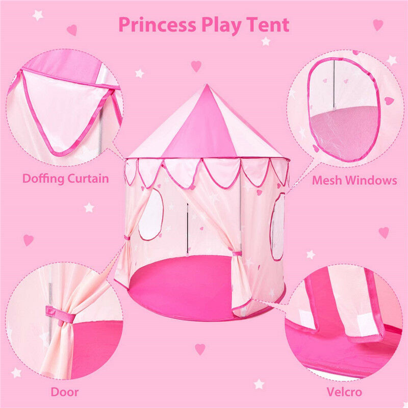 Relaxdays Tenda per Bambini, Capanna Indiana da Gioco, con Pavimento,  Interni, Esterni, HLP 154x124x124 cm, Bianco Rosa : : Giochi e  giocattoli