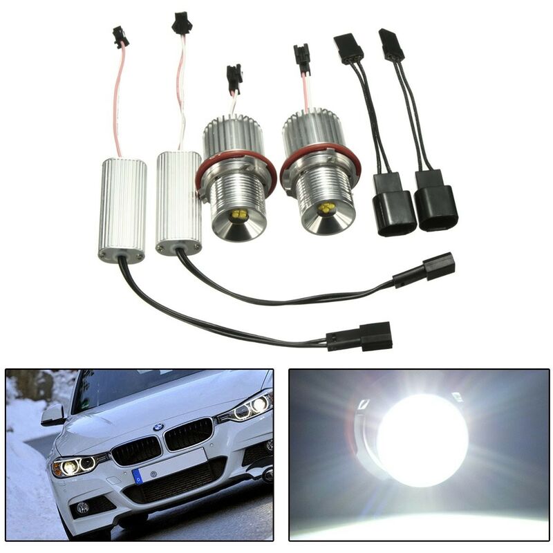 Coppia 40W LED Angel Eyes Lampadina Halo per BMW E39 E60 E61 E63 E65  63126904048 Hasaki