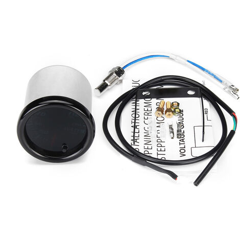 Indicatore Digitale Temperatura Acqua Auto 12V - Display LED 20-150°C, Sensore Incluso, Diametro 52mm