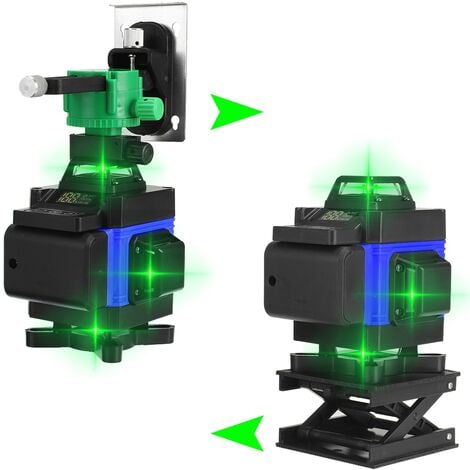 livella laser autolivellante 360, laser verde potente con potente asta  telescopica laser professionale,3D a 12 linee per livella laser Linee  orizzontali verticali con funzione di autolivellamento : : Fai da  te