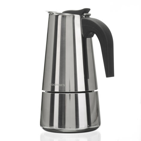 Godmorn Caffettiera Moka, Espresso in Acciaio INOX per Induzione –