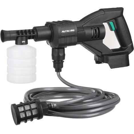 Idropulitrice A Batteria Senza Fili 30 Bar, 6000mAh, Con 2 Ugelli, Tubo 5m, Caraffa Schiuma, Per Auto E Casa