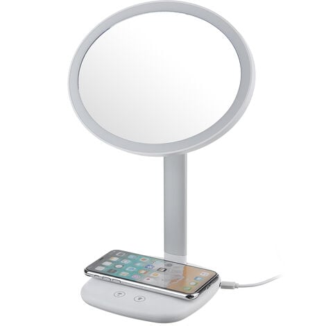Specchio per trucco illuminato a LED ricaricabile portatile Specchio  cosmetico ingrandente con luci Specchio cosmetico Hasaki