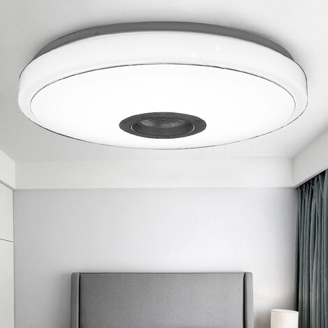 Plafoniera impermeabile intelligente Lampada da soffitto a led musica, con  altoparlante Bluetooth Dimmerabile Rgb colore che cambia luce con  telecomando, adatto per Bathro