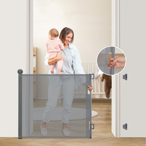 Cancelletto di sicurezza per bambini espandibile Cancelletto per scale a  chiusura facile H.86 x L.