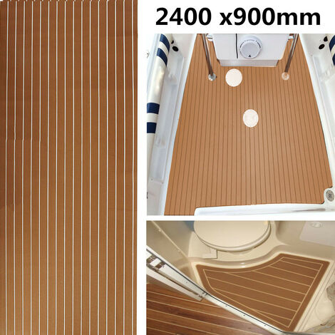 per barca antiscivolo pavimento in schiuma EVA yacht navy Michellda Pavimento in legno di teak 94 x 35,4 x 0,24 pollici surf