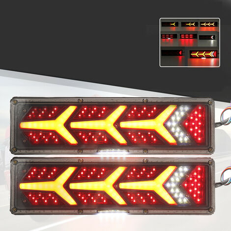 Terza luce freno, Terza luce stop LED posteriore Luce di coda del freno  Terzo stop auto Luce freno a LED di alto livello Indicatori di direzione  rosso