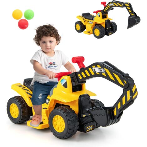 COSTWAY 6V Tractopelle Enfants Électrique Avec Pelle & Panier De Basket Pliable Pelleteuse Enfants Electrique Avec Effets Sonores Espace Cache Charge 25kg Pour Enfants De 2 Ans Tractopelle 81910237 COSTWAY 6V Tractopelle Enfants Électrique Avec Pelle & Panier De Basket Pliable Pelleteuse Enfants Electrique Avec Effets Sonores Espace Cache Charge 25kg Pour Enfants De 2 Ans Tractopelle 81910237