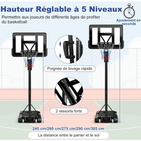 Panier de basket mobile d'entraînement : Commandez sur Techni-Contact - But  de basket-ball