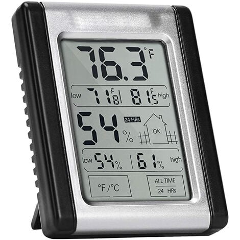 3 Petit thermomètres thermiques et hygromètres intérieurs, avec indicateur  d'humidité, thermomètre hygromètre Mince, humidité de haute précision, pour