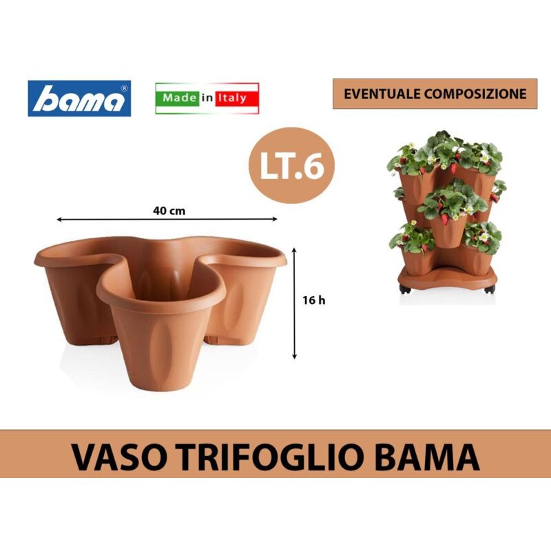 Set Vaso Trifoglio 3 Pezzi Colore Grigio
