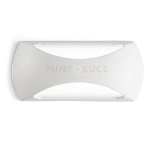 GPL252- APPLIQUE PER ESTERNI BIANCO A LED 4000K 1050LM 12W 23CM BIEMISSIONE